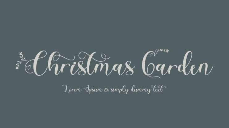 Christmas Garden Font
