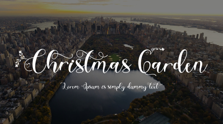 Christmas Garden Font