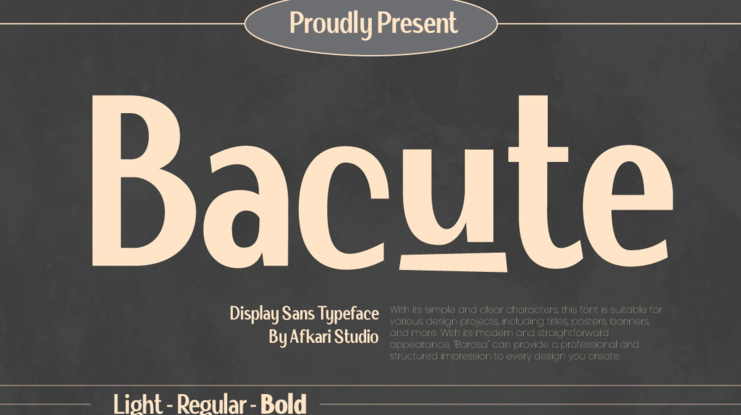Bacute Font