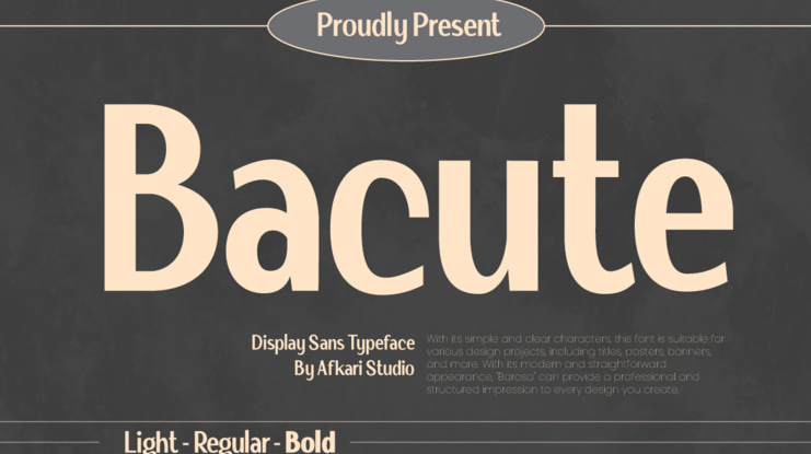 Bacute Font