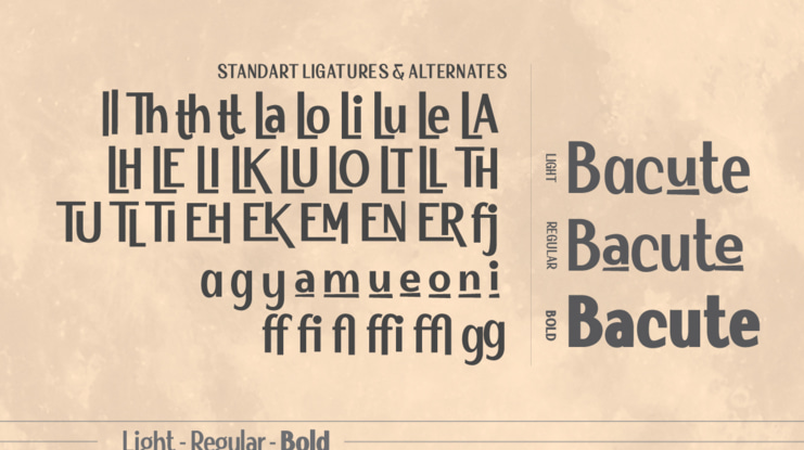 Bacute Font