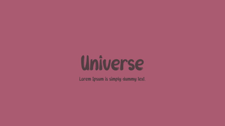 Universe Font
