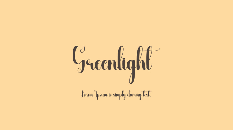 Greenlight Font