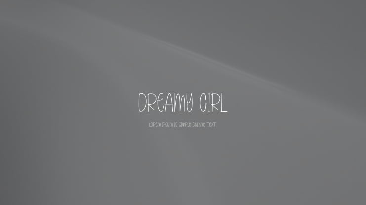 Dreamy Girl Font