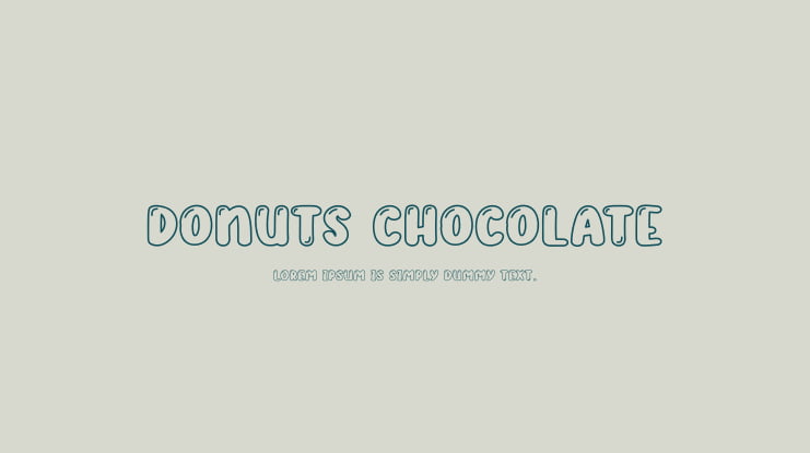 Donuts Chocolate Font