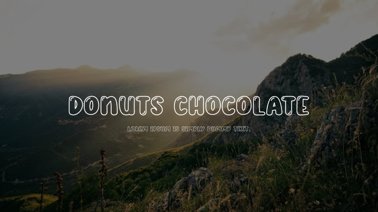 Donuts Chocolate Font