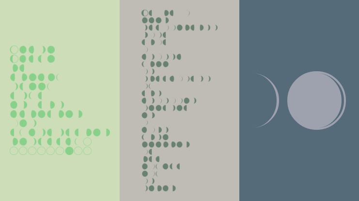 Moon Phases Font