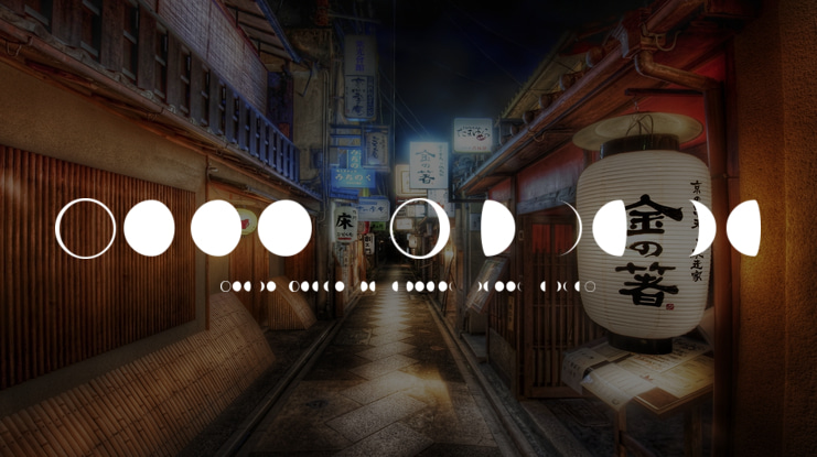 Moon Phases Font