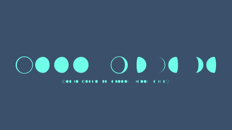 Moon Phases Font