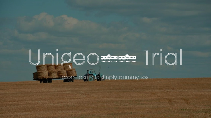 Unigeo32 Trial Font Family