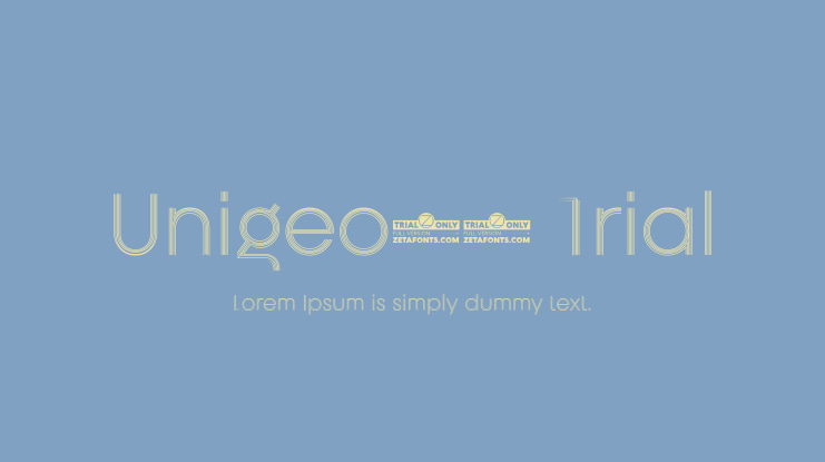 Unigeo32 Trial Font Family