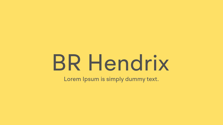 BR Hendrix Font Family