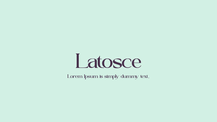 Latosce Font