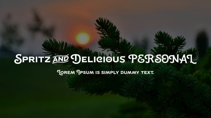 Spritz And Delicious PERSONAL Font