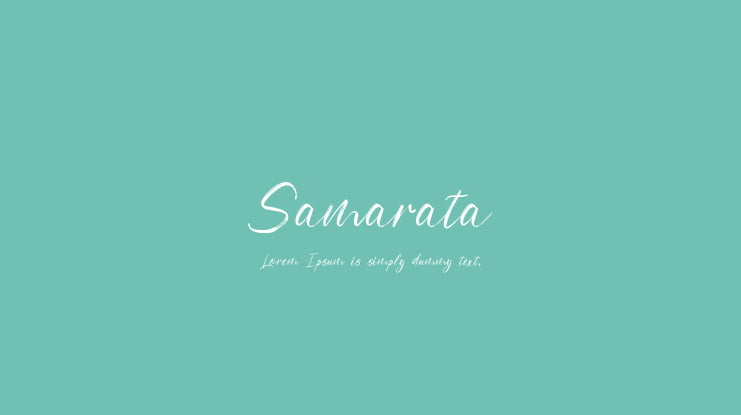 Samarata Font