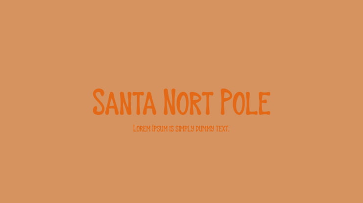 Santa Nort Pole Font