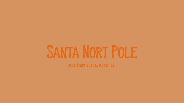 Santa Nort Pole Font