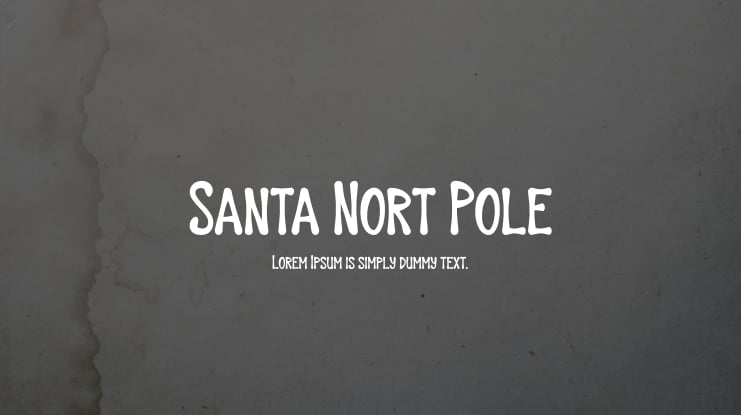 Santa Nort Pole Font