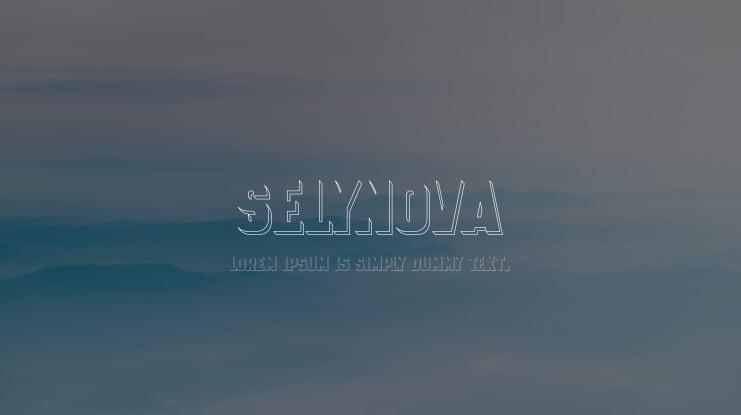 SELYNOVA Font Family