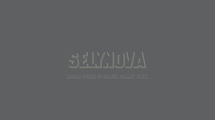 SELYNOVA Font Family