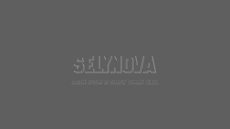 SELYNOVA Font Family