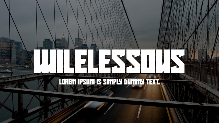 Wilelessous Font Family