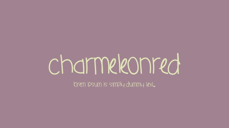 CharmeleonRed Font