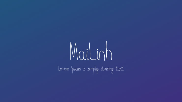 MaiLinh Font