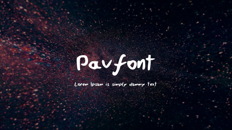 Pavfont Font