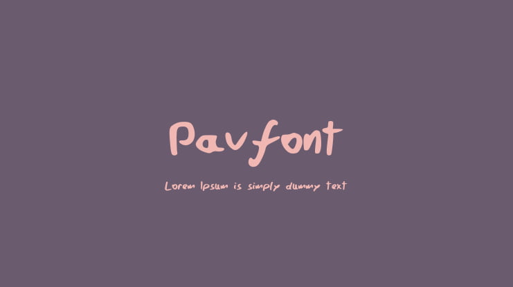 Pavfont Font