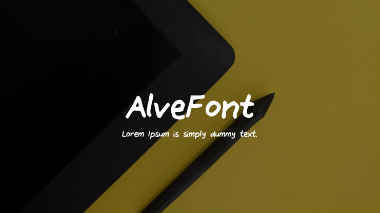 AlveFont Font