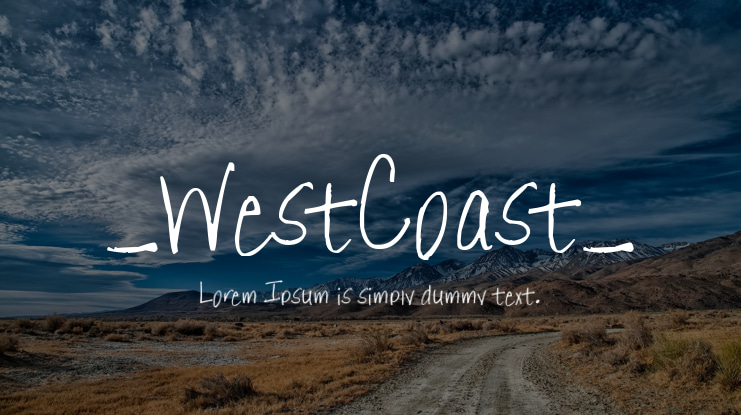 _WestCoast_ Font