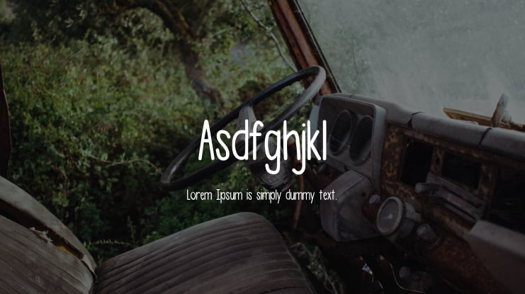 Asdfghjkl Font