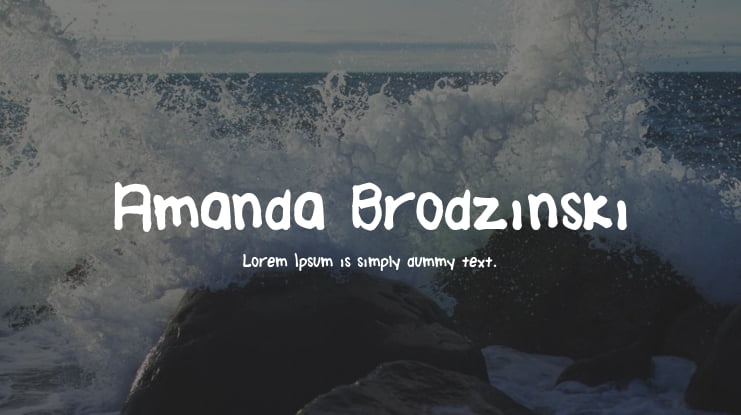 Amanda Brodzinski Font