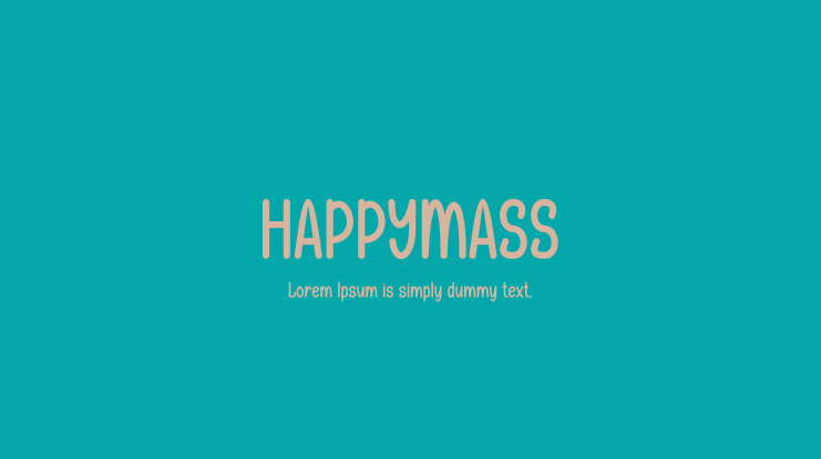 HAPPYMASS Font