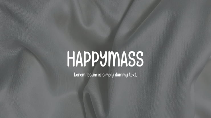 HAPPYMASS Font