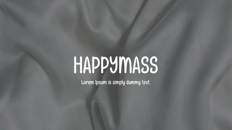 HAPPYMASS Font