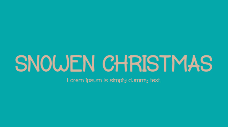 SNOWEN CHRISTMAS Font