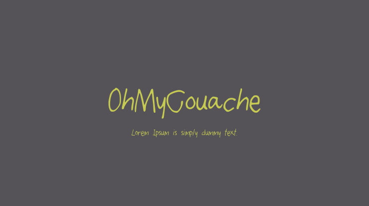 OhMyGouache Font