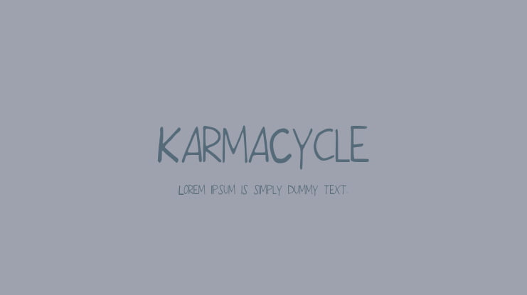 KarmaCycle Font
