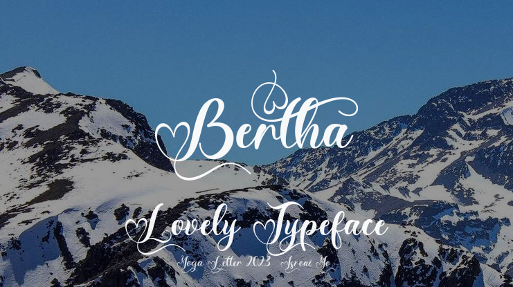 Bertha Lovely Font
