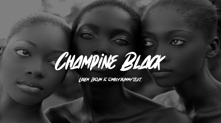 Champine Black Font Family