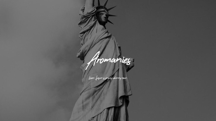 Aromanies Font