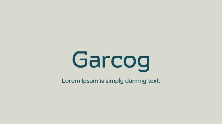 Garcog Font