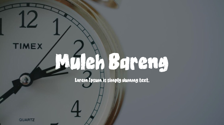 Muleh Bareng Font