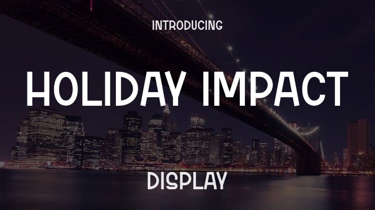 Holiday Impact Font