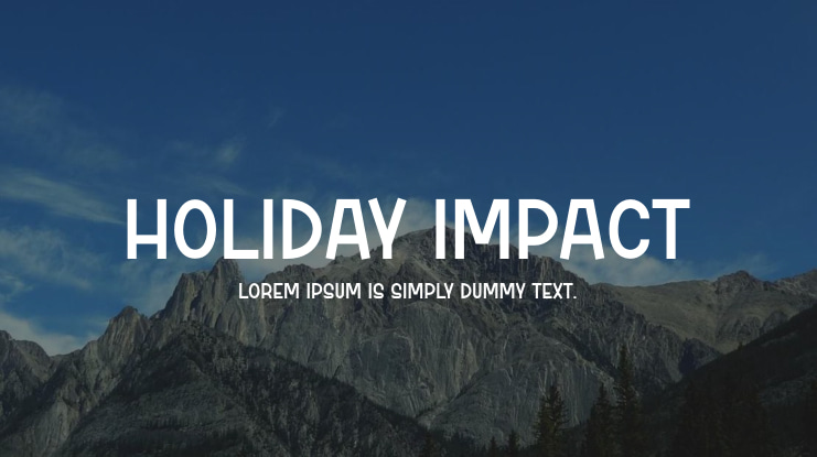 Holiday Impact Font