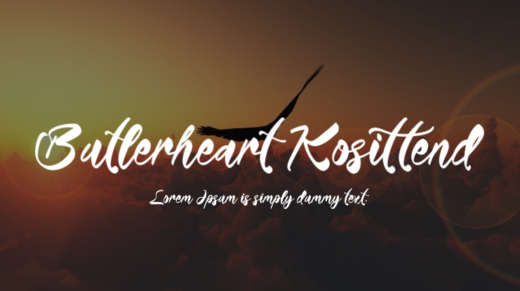 Butlerheart Kosittend Font