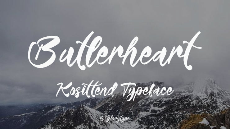 Butlerheart Kosittend Font
