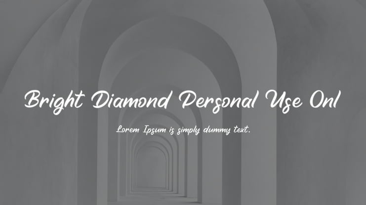 Bright Diamond Personal Use Onl Font Family